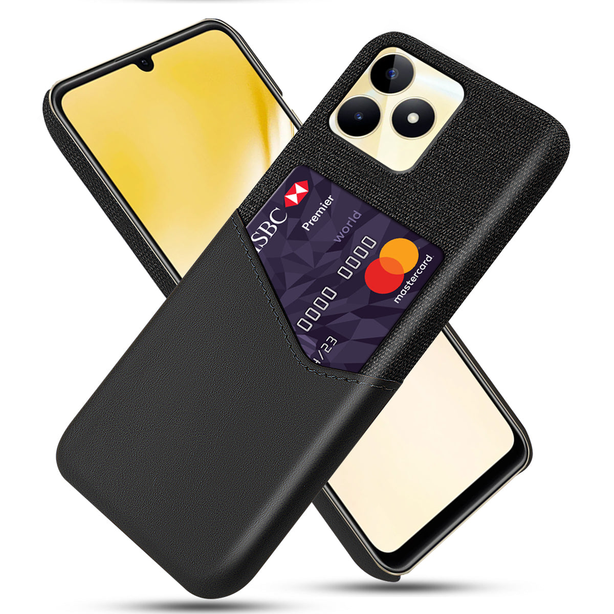 PC+PU Leather Case for Realme Narzo N53 4G Card Holder Phone Shell Anti-Scratch Cover PC+PU Leather Case for Realme Narzo N53 4G Card Holder Phone Shell Anti-Scratch Cover